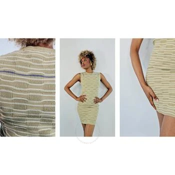 Burberry | Embroidered-Logo Ribbed Mini Sleeveless Dress