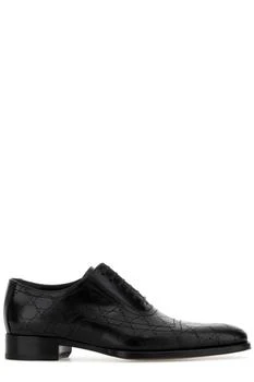 Gucci | Gucci Lasered GG Lace-Up Shoes