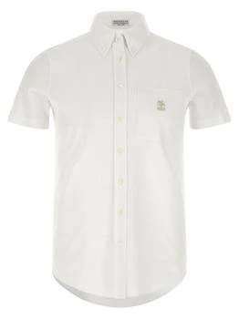 Brunello Cucinelli | Brunello Cucinelli Logo Embroidered Shirt