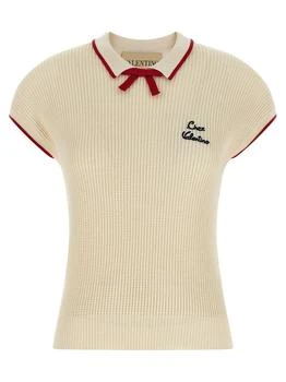 Valentino | Valentino Bow Detailed Short-Sleeved Jumper