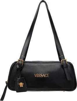 Versace | Black 'Versace Tag' Nappa Bowling Bag