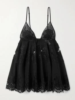 Dolce & Gabbana | Scalloped Lace-trimmed Chiffon Camisole