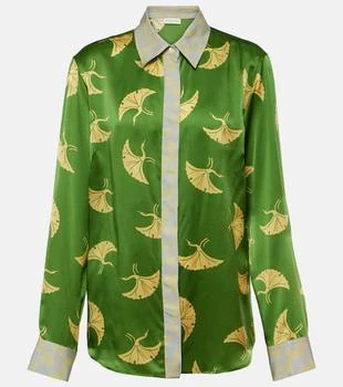 Dries Van Noten | Printed silk-blend satin shirt