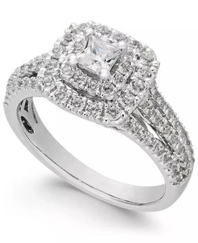 Macy's | Diamond Princess Cut Engagement Ring (1 ct. t.w.) in 14k White Gold