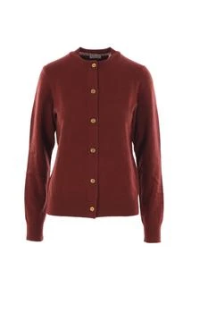 Burberry | Burberry Button-Up Crewneck Knitted Cardigan