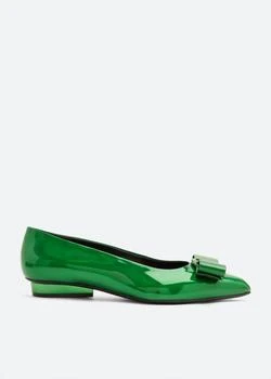 Salvatore Ferragamo | Women's Viva Ballet Flat Shoes In Green
