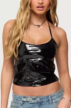 Edikted Edikted Vikki Vinyl Halter Top