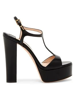 Tom Ford | 130MM Leather Platform Sandals