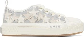 AMIRI | White & Grey Stars Court Low Sneakers