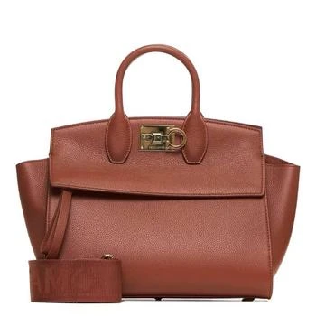 Salvatore Ferragamo | Studio Logo-Plaque Top Handle Bag