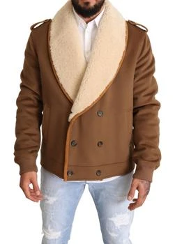 Dolce & Gabbana | Double Breasted Shearling Coat Men's Jacket