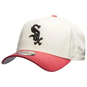 New Era White Sox 9FORTY AF Chrome & Coral Cap - Men's