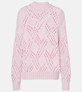 Jil Sander | Lace-trimmed virgin wool sweater