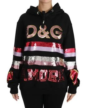 Dolce & Gabbana | DG Sequined Hooded Pullover Women's Sweater (Pre-Owned)