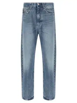 Versace | Versace Logo Patch Studded Jeans