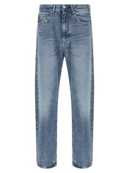 Versace | Versace Logo Patch Studded Jeans