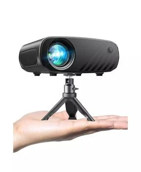 Mini Projector for iPhone,Upgraded 1080P HD Projector, 8000L Portable Projector with Tripod ,With Android/iOS/Windows/TV Stick/HDMI/USB