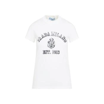 Prada | Prada Logo Printed Short Sleeved T-Shirt