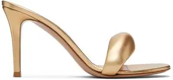 Gianvito Rossi | Gold Bijoux Mule 85 Heeled Sandals
