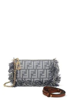 Fendi | Fendi Baguette FF Jacquard Fringed Pouch
