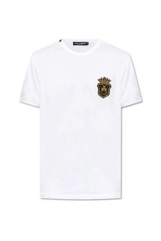 Dolce & Gabbana | Dolce & Gabbana Logo Patch Crewneck T-Shirt