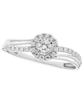 Macy's | Diamond Halo Ring (1/4 ct. t.w.) in 14k White Gold