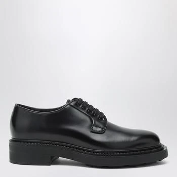 Prada | Black lace-up shoes in polished leather