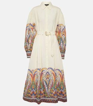 ETRO | Paisley cotton poplin shirt dress