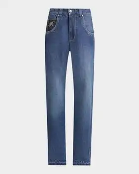 Isabel Marant | Jeyda Straight-Leg Released-Hem Jeans