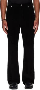 Salvatore Ferragamo | Black Corduroy Trousers