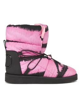 Valentino | 25MM Tie-Dye Leather 
Textile Winter Boots