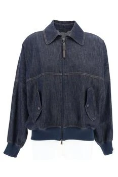 Brunello Cucinelli | Brunello Cucinelli Zipped Denim Jacket