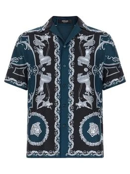 Versace | Versace Baroque Printed Short-Sleeved Shirt