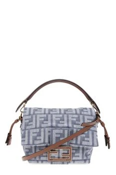 Fendi | Fendi Mamma Baguette FF Jacquard Small Shoulder Bag