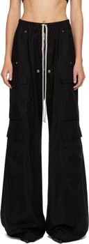 Rick Owens | Black Concordians Cargobelas Cargo Pants