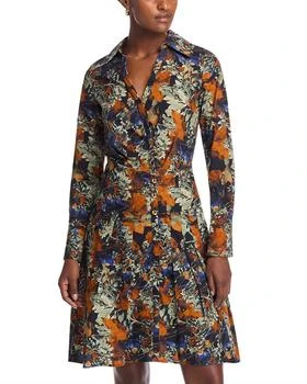 Derek Lam 10 Crosby - Laney Long Sleeve Pleated Dress