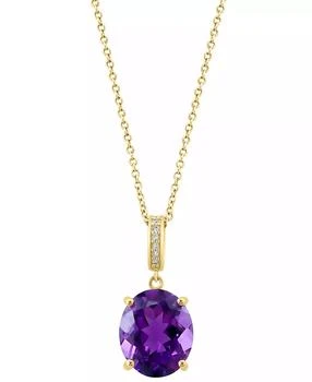 Effy | EFFY® Amethyst (4-3/8 ct. t.w.) & Diamond Accent 18" Pendant Necklace in 14k Gold