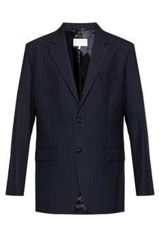 MAISON MARGIELA | Maison Margiela Single-Breasted Pinstriped Blazer