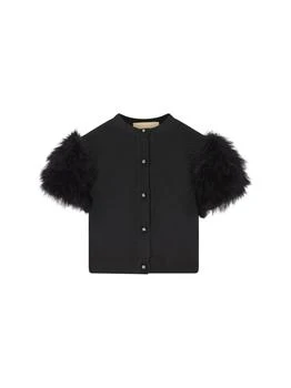 Valentino | Valentino Crewneck Short-Sleeved Knitted Cardigan