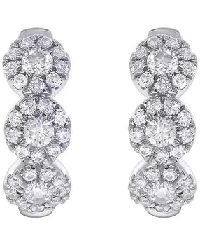 Macy's | White Diamond Earrings (1/2 ct. t.w.) in 10k White Gold