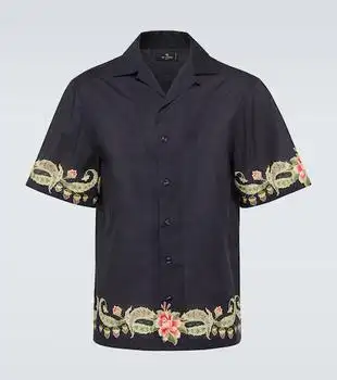 ETRO | Floral cotton bowling shirt