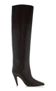 Stella McCartney | Stella McCartney Spur Vegan-Leather Knee Boots - Moda Operandi