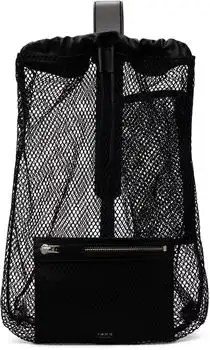 Tom Ford | Black Mesh Line Sling Backpack