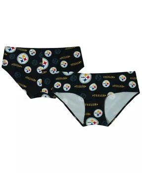 Women's Black Pittsburgh Steelers Mosaic Allover Print Knit Panty