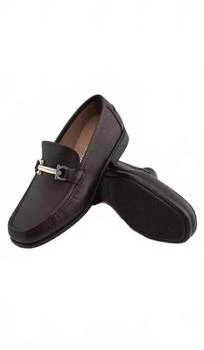 Salvatore Ferragamo | Men's Maurice Pebble Bit Loafers In Dark Brown