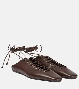 Dries Van Noten | Leather lace-up flats