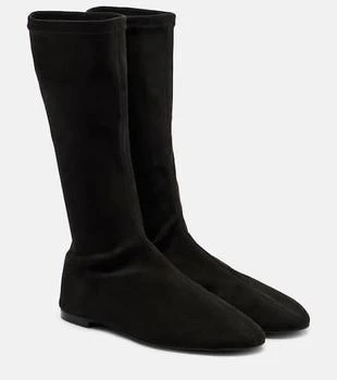 Tee suede sock boots