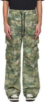 AMIRI | Green Camo Multi Pocket Cargo Pants