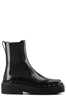 Valentino | Valentino Garavani M-Way Rockstud Beatle Square Toe Boots