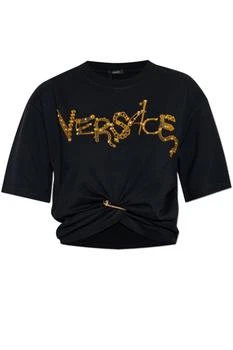 Versace | Versace Safety-Pin Detailed Crewneck T-Shirt